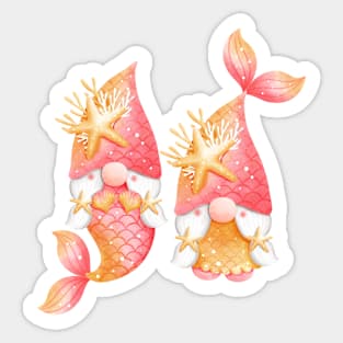 Cute Mermaid Gnomes Mermaid Lover Mermaid Life Sticker